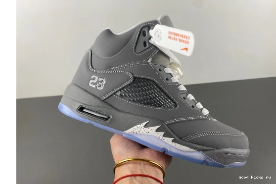 136027-005 136027-005 5   Grey' 'Wolf Retro Jordan  0323